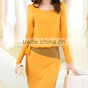 New OL Women's Slim Fitted Mini Pencil Skirt High Waist Straight Office Formal Skirts thumbnail-5