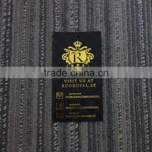 2016 Factory Directly Hot Sales Custom Gold Stamping Hangtags With High Quality thumbnail-2