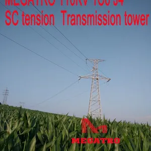 MEGATRO 110KV 1C6 J4 SC Tension Transmission Tower thumbnail-4