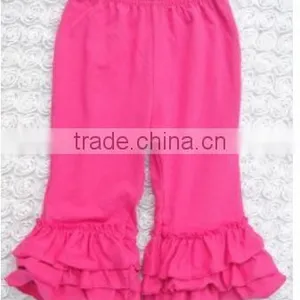 2016 Chinese Product Wholesale and EXW Price 100%cotton Pants With Ruffle for Baby Kids as Legging for Winter thumbnail-1
