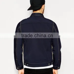 Boys Fancy Jacket Dark Blue With Metal Button Outdoor Casual Wear thumbnail-2