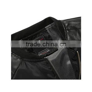 Cheap Price Mens Lightweight Ready Made Stock Bomber Jacket/ Slim Fit Black Sport Jacket Without Hood thumbnail-3