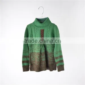 Latest High Neck Kids Fashion Couple Pullover Sweater thumbnail-2