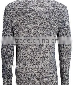 2014 Hot Sale Old Grey Knitted Ribbed Men's Pullover Sweater thumbnail-2