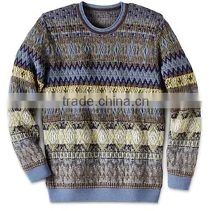 Latest Design Fancy Pullover Knitted Man Wool Sweater thumbnail-2