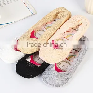 Zm40577b Wholesale Summer Women Lace Low-cut Liners Socks thumbnail-6
