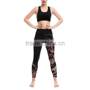 2017 Top Quality Hot Sale Women Yoga Pants, Sport Custom Sublimation Leggings thumbnail-1
