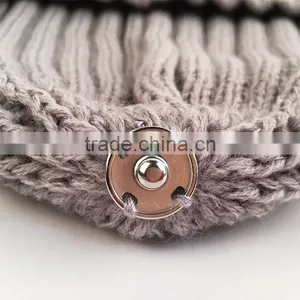 Myfur 2016 Real Raccoon Fur Bobble Knit Hat for Women Beanie thumbnail-5