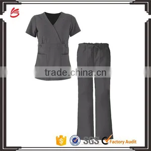 Women's Medical Diagnostic Set Missy 2 Pockets Scrub Top Set thumbnail-1