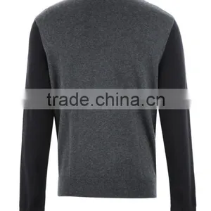 Men's Costume Slim Fitted Zip up Sweatshirt Without Hood thumbnail-3