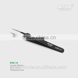 Factory Direct Sale ESD10-17anti-static Tip Elbow201stainless Steel Tweezers thumbnail-2
