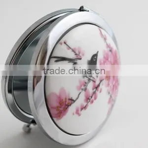 Cosmetic Mirror 2014 for Girl,Modern Design Folding Mirror,Lady's Beauty Pocket Mirror With Two Covers,Double Side Makeup Mirror thumbnail-5