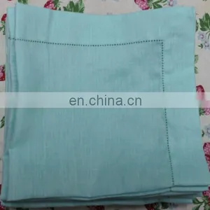 Dyeing Colors Linen Napkin in Turquoise/blush/taupe Color thumbnail-1