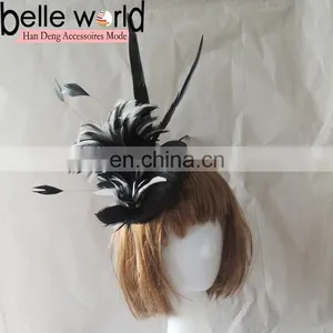 2014 Sinamay Fascinator White Hat Headband Bridal Church Derby Cocktail thumbnail-2