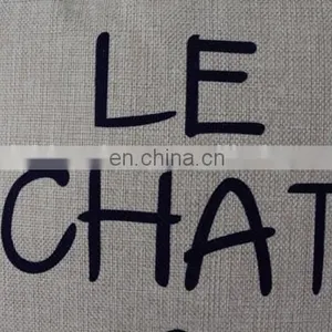 Top Selling Low MOQ Cheap Decorative Home Throw Pillow Cover Fashion Linen Sofa Seat Printed Cushion Cover thumbnail-3