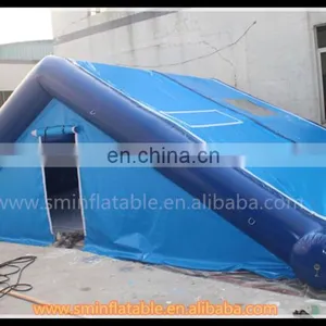 Wholesale Inflatable Blue Camping Air Tent,inflatable Triangle Lawn Tent for Advertisement thumbnail-1