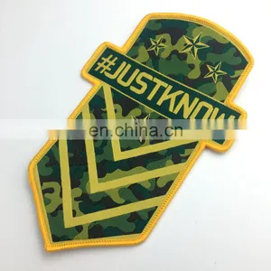 Custom Garment Patch Label Iron on Backing Woven Patch for Clothing thumbnail-5