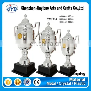 Hot Sale Custom Logo and Color Silver Plated Trophy Cups thumbnail-2