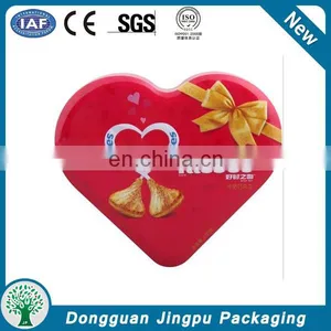 Vintage Heart Shape Tin Box, Perfect For Chocolate Decor , Cookie Tin Heart Shape for Girlfriend Gift thumbnail-4