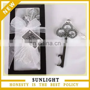Key Bottle Opener Wedding Gift Key Shape Wedding Return Gift Wine Opener thumbnail-1