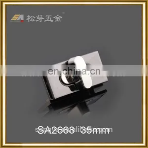 High-End Quality Bag And Luggage Metal Clasp, 18K Gold Plated Twist Lock, Metal Hand Bag End Clasp thumbnail-3