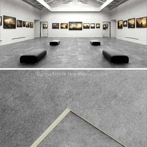 SPC Floor Plastic Flooring Sheet Tiles Slotted Click Lock 4.2mm Thickness 0.15mm Wear Layer thumbnail-1