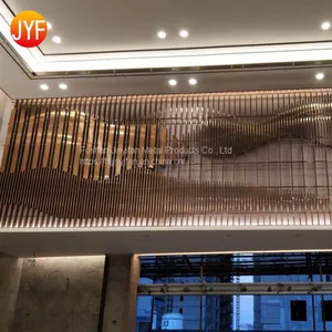 China Manufactory High Quality Custom Decorative Folding Metal Screen Room Dividers for Restaurant thumbnail-1
