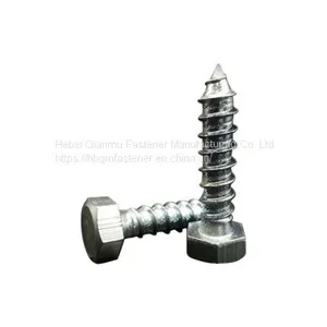 DIN571 M6 M12 Hex Head Wood Screw Fastener thumbnail-1
