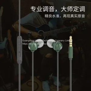 OEM/ODM Wired Earphone 3.5mm Headphones 1.2m Cable Head Set Noise Cancelling Earbugs True Original Voice Earpieces thumbnail-1