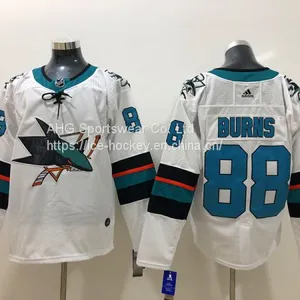 San Jose Sharks #88 Burns White Jersey thumbnail-1