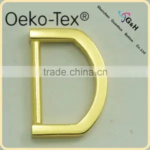 Slider Buckles Gold Zinc Alloy D Ring thumbnail-1