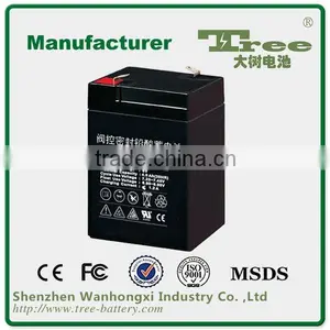 Free Maintenance 6v4ah Lead Acid Battery Rechargeable Battery 6v 4ah thumbnail-1