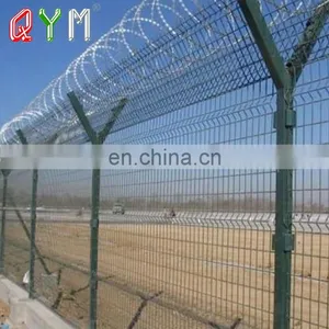 Airport Fence Razor Wire Fence Anti Climb Prison Fence Panels thumbnail-1