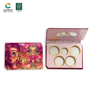 Wholesale Empty Eyeshadow Palette Magnetic Paper Case Makeup Packaging Eyeshadow Container High Pigmented Eyeshadow Palette thumbnail-1