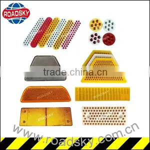 Visible Warning Anti-press Yellow Glass Reflector Road Marking thumbnail-1