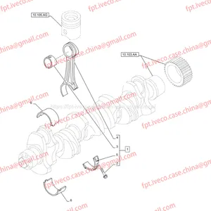 FPT IVECO CASE Cursor9 F2CFE614A*B041/F2CGE614F*V004 5802431166 Connecting Rod Tile (Green)500054903/500054907/500054910 thumbnail-1