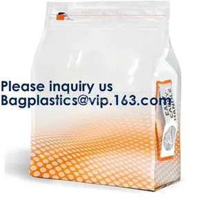 Bio, Eco, Compost, Square Bottom, Flat Bottom, Stand Up, Side Gusset, Zipper Top, With Window, Tear Notches thumbnail-1