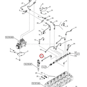 FPT IVECO CASE Cursor11 EURO 6 F3GFE613A B001 5801863562/5801690111 Oil Tube 504372429 thumbnail-1