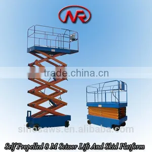 Self Propelled 8 M Scissor Lift And Skid Platform thumbnail-1