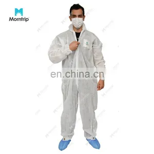 Wholesale Price White List Factory Livestock Breeding Use Clothing Comfortable and Durable PP Coverall With OEM Service thumbnail-2