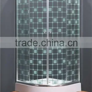 ABS Tray Groud Silk Print Glass Shower Enclosure thumbnail-1