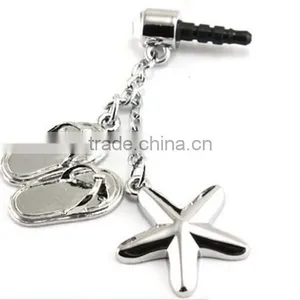 Enamel Crystal Charm Heart Star Mobile Phone Anti Dust Plug thumbnail-6