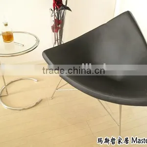 Replica Leisure Triangular Stainless Steel PU Reproduction Classic Coconut Shell Chair thumbnail-3