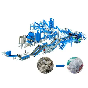 China Factory Price Fully Automatic 300-2000kg/h Plastic Sheet Recycling Equipment thumbnail-1