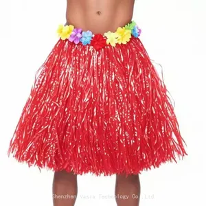 Adult 80cm Grass Skirts - Double Layers for Hawaiian Luau Dance Performance thumbnail-5
