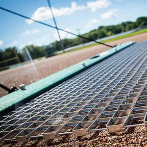 Heavy-Duty 4ftx5ft Drag Mat Factory With Chain Galvanized Steel Drag Mat for Tractor Attachment thumbnail-3