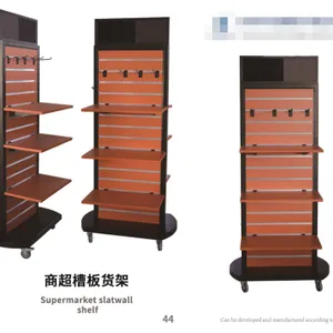 Heavy-Duty Corner Shelf for Supermarkets With Reinforced Steel Display Racking thumbnail-4