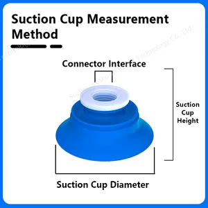 PIAB Brand Alternative Product BGI41 Soft Bag Open Vacuum Suction Cup Food Packaging Bag Suction Nozzle Premium Silicone Lip Premium Rubber thumbnail-3