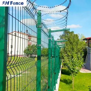 Waterproof Factory Manufacturer 3D Welded Wire Mesh Fence Panel thumbnail-6
