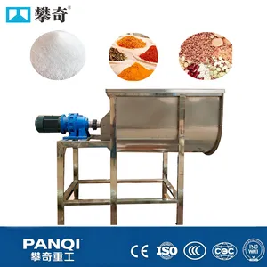 Panqi Industrial Dry Powder Mixer Machine Food Grade Stainless Steel Ribbon Blender Equipment thumbnail-1